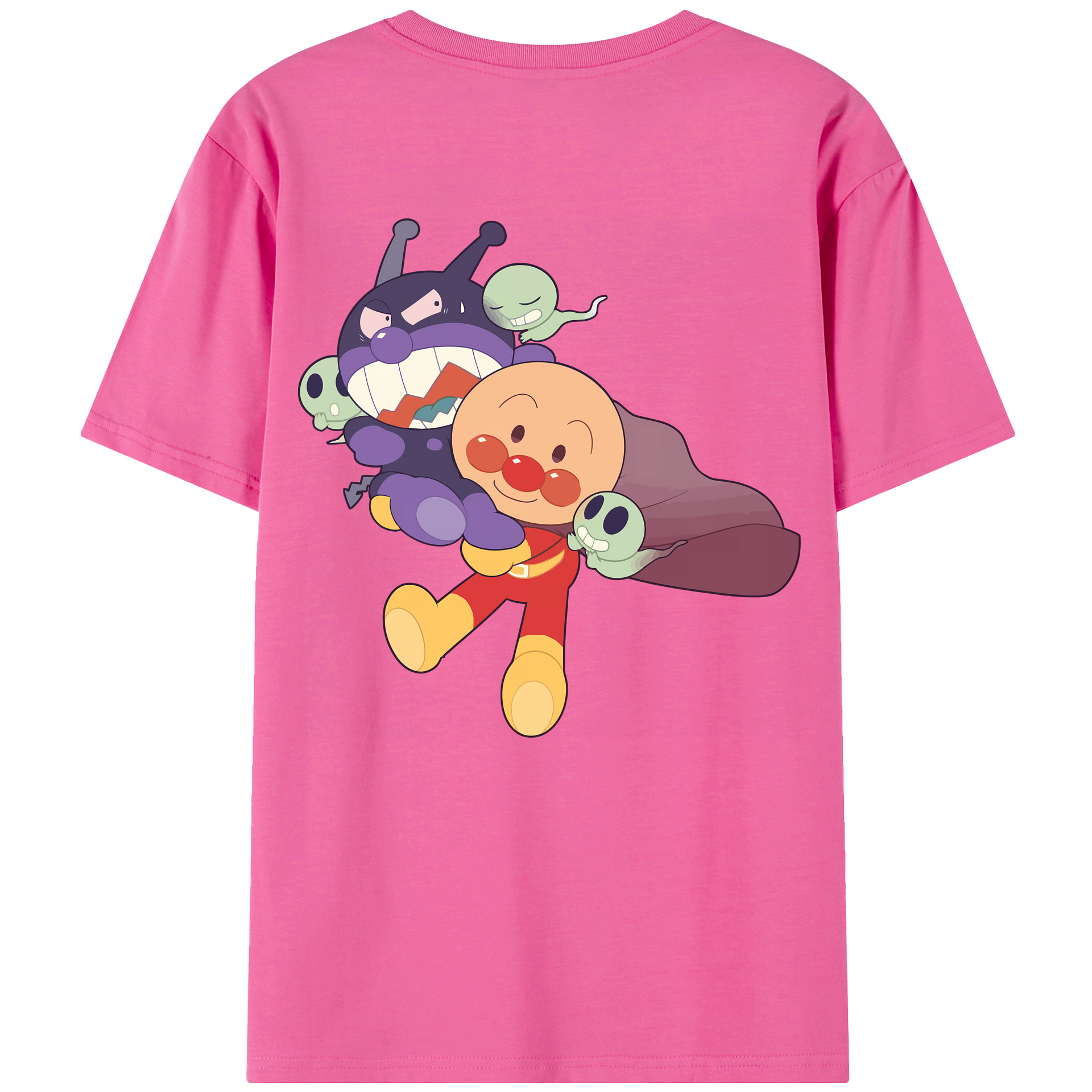 （画像用） アンパンマン Anpanman レディース半袖Tシャツ(バックプリント)